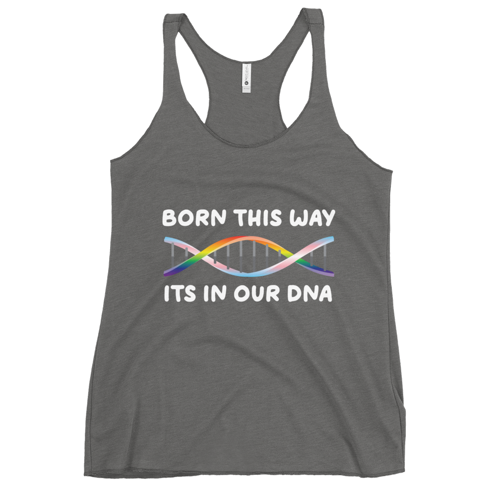 Born This Way - Rainbow/Trans Women's Racerback Tank