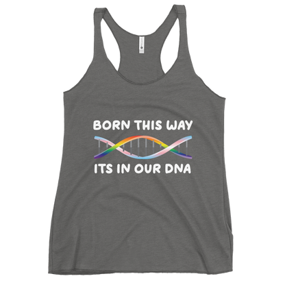 Born This Way - Rainbow/Trans Women's Racerback Tank