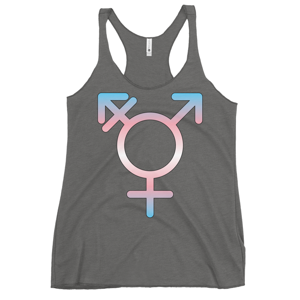 Transgender Symbol - Trans Pride Women's Racerback Tank