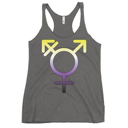 Transgender Symbol - Non-binary Pride Women's Racerback Tank