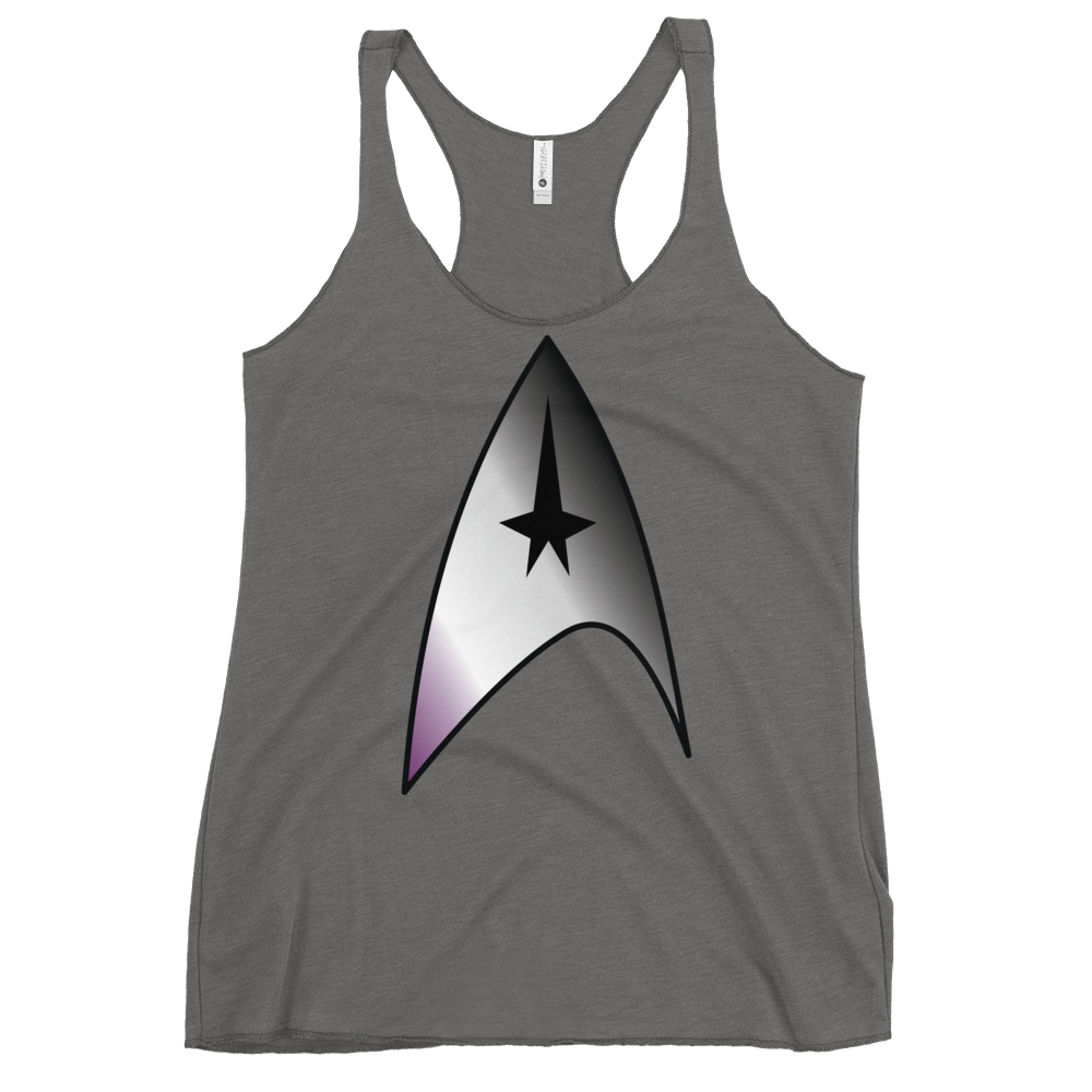 Starfleet Insignia - Asexual/Demisexual Pride Women's Racerback Tank