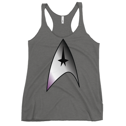 Starfleet Insignia - Asexual/Demisexual Pride Women's Racerback Tank