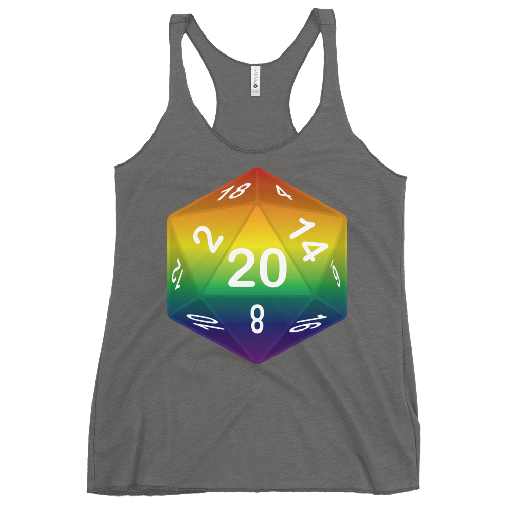 Pride Dice - Rainbow Women's Racerback Tank