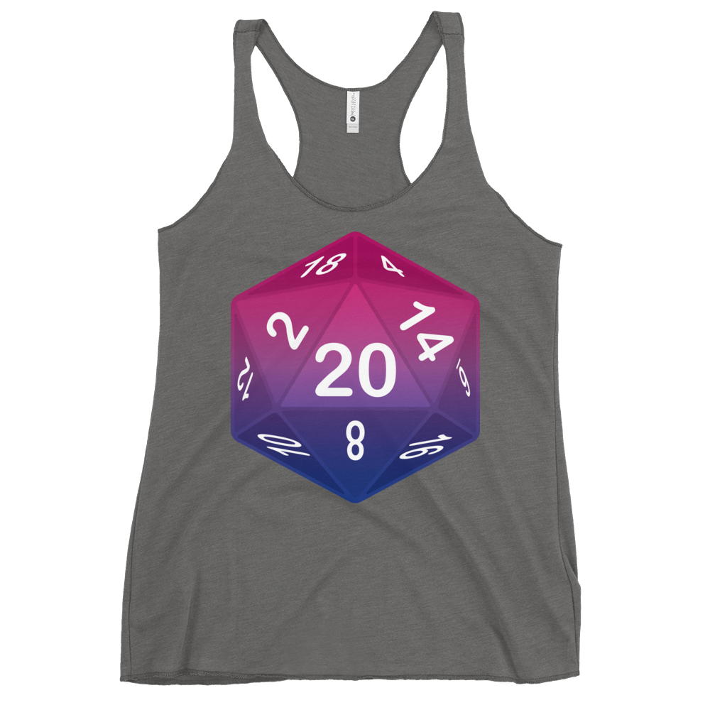 Pride Dice - Bisexual Women's Racerback Tank