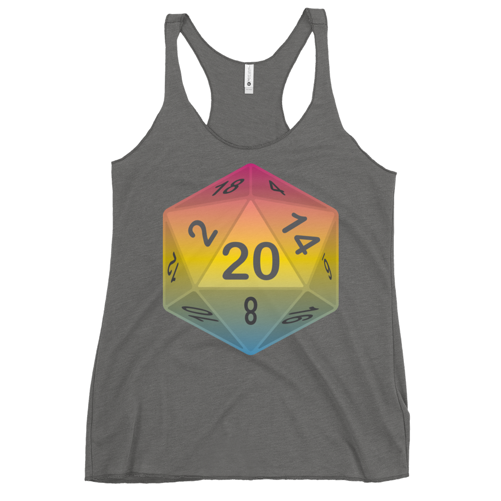 Pride Dice - Pansexual Women's Racerback Tank