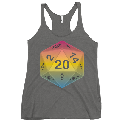 Pride Dice - Pansexual Women's Racerback Tank