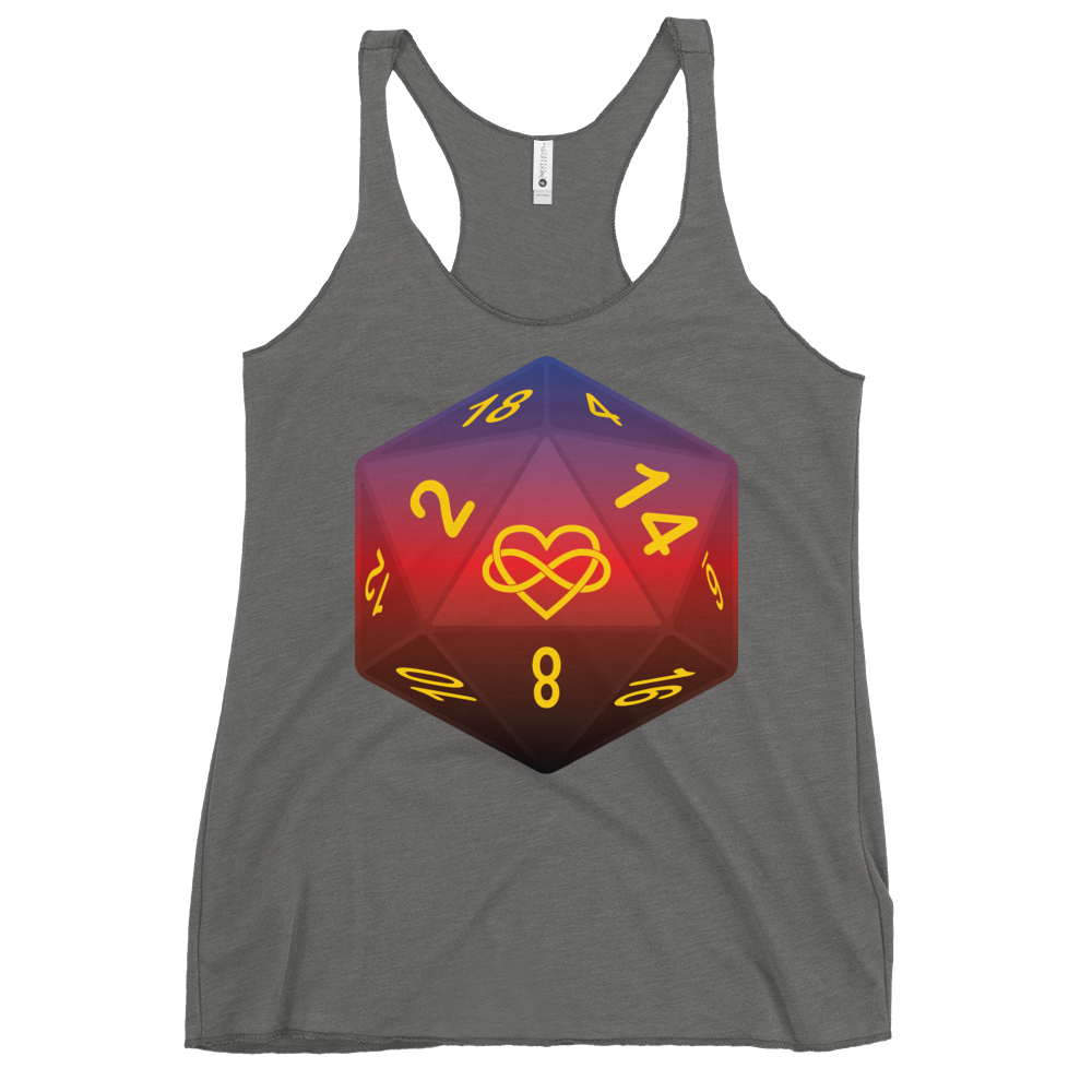 Pride Dice - Polyamory Women's Racerback Tank