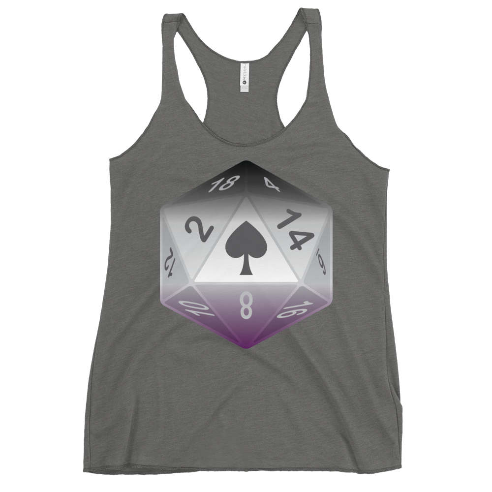 Pride Dice - Asexual Women's Racerback Tank