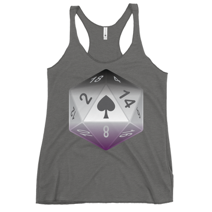 Pride Dice - Asexual Women's Racerback Tank