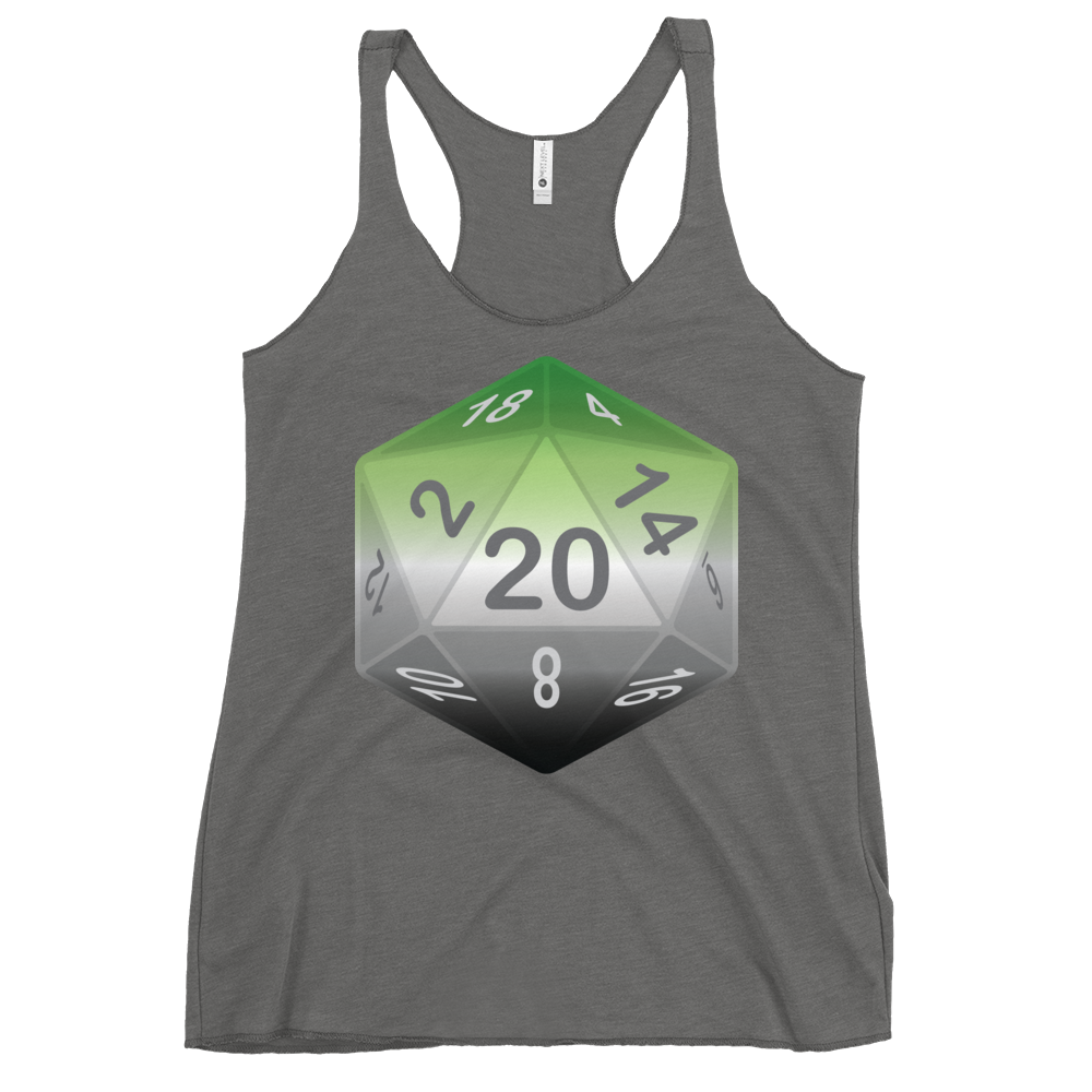 Pride Dice - Aromantic Women's Racerback Tank