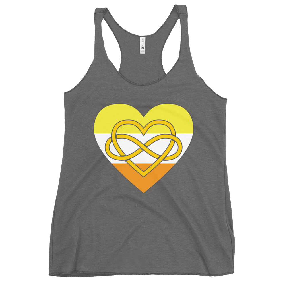 Polyamory Infinity Heart Maverique Pride Women's Racerback Tank