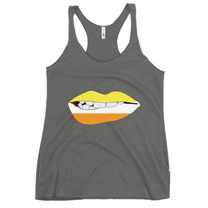 Biting Lips - Maverique Flag Women's Racerback Tank