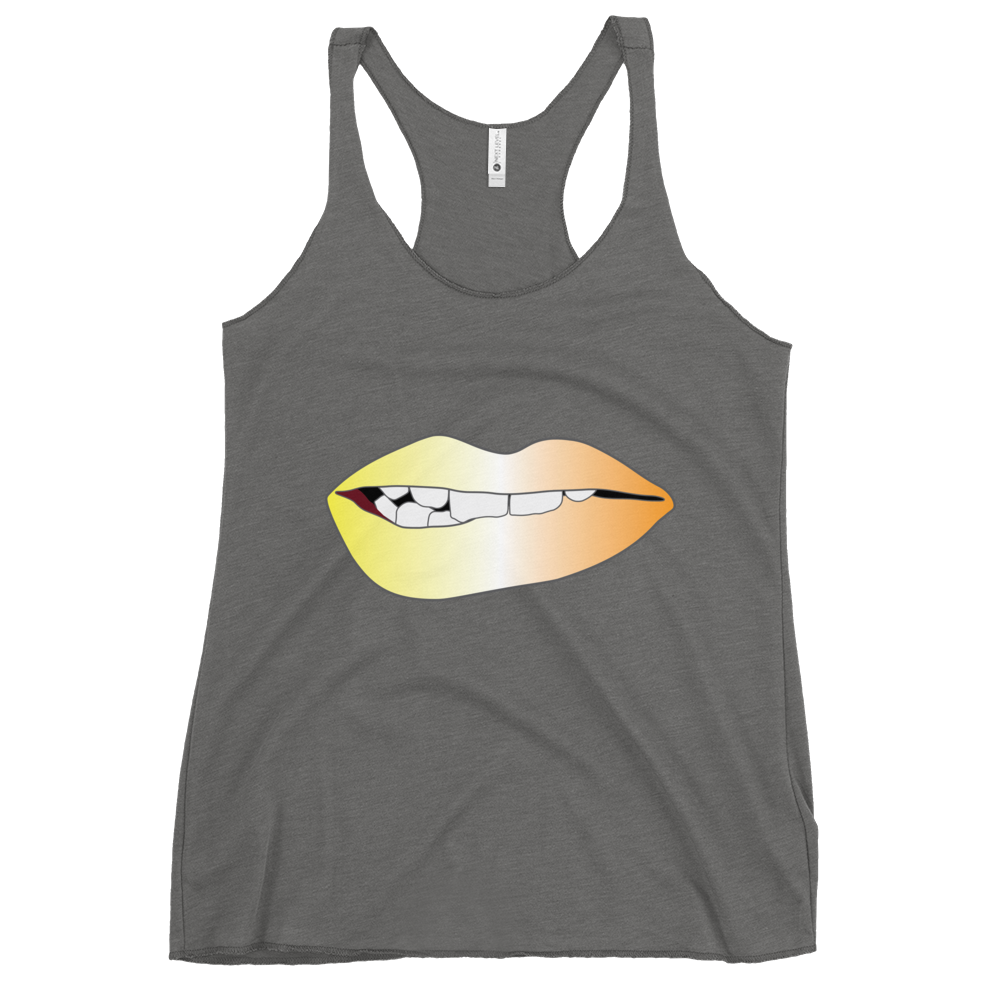 Biting Lips - Maverique Pride - Gradient Women's Racerback Tank