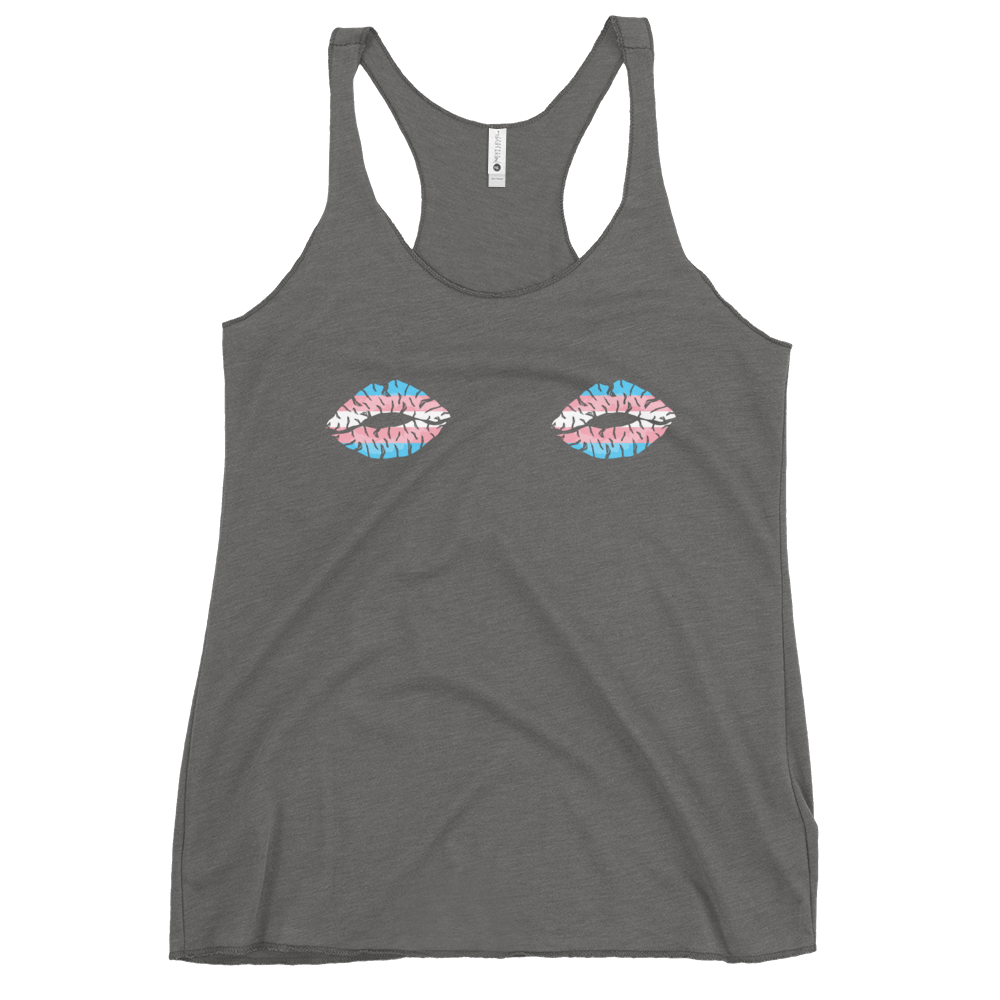 Trans Boob Kisses Women's Racerback Tank