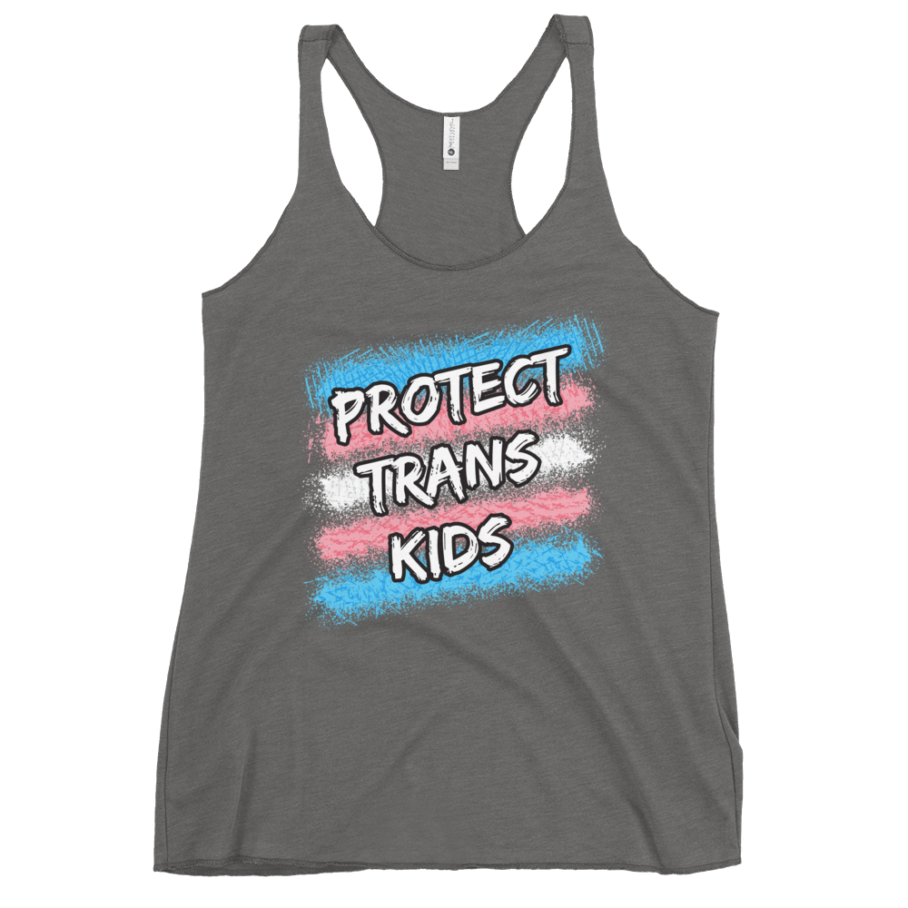 Protect Trans Kids Women's Racerback Tank