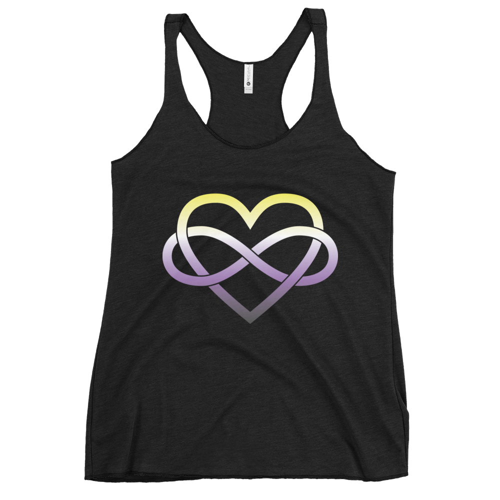 Polyamory Infinity Heart - Non-binary Women's Racerback Tank