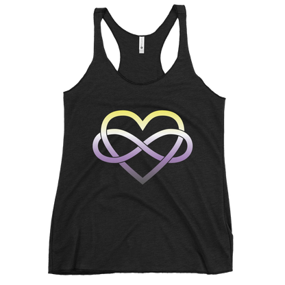 Polyamory Infinity Heart - Non-binary Women's Racerback Tank