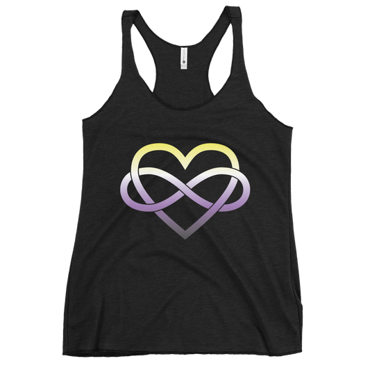 Polyamory Infinity Heart - Non-binary Women's Racerback Tank