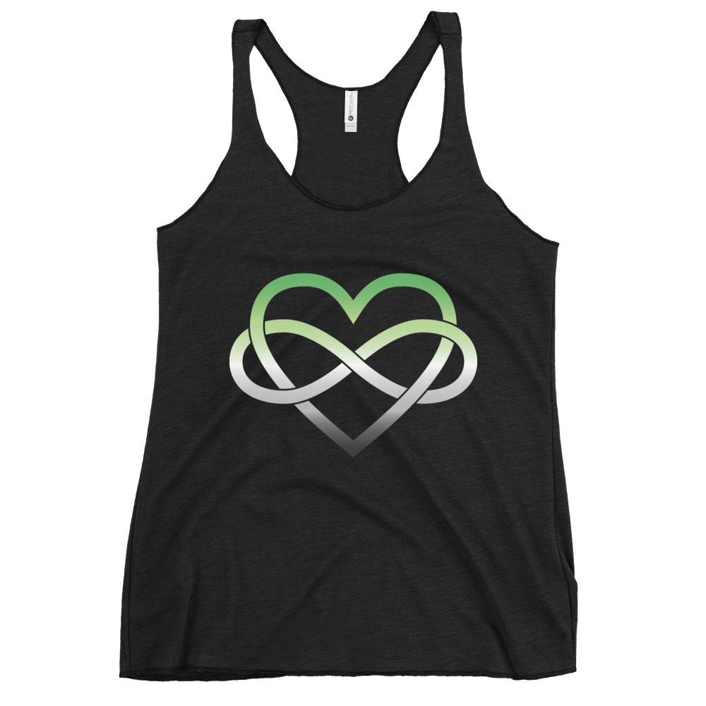 Polyamory Infinity Heart - Aromantic Women's Racerback Tank