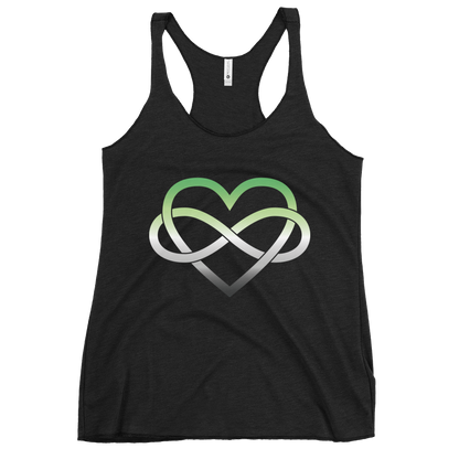 Polyamory Infinity Heart - Aromantic Women's Racerback Tank