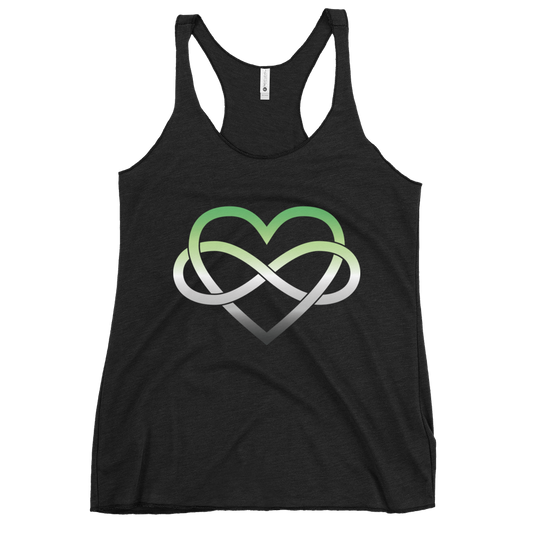 Polyamory Infinity Heart - Aromantic Women's Racerback Tank