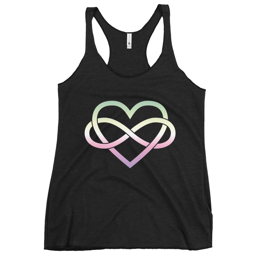 Polyamory Infinity Heart - Genderfae Women's Racerback Tank