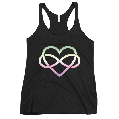 Polyamory Infinity Heart - Genderfae Women's Racerback Tank