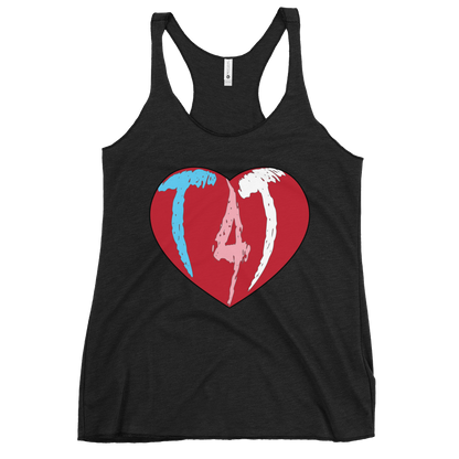 T4T Heart Women's Racerback Tank