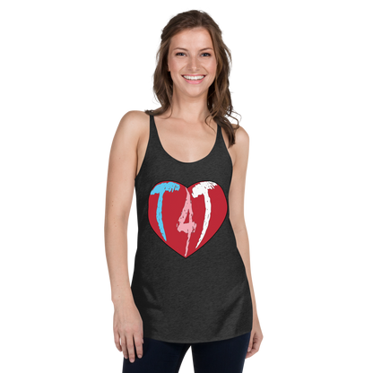 T4T Heart Women's Racerback Tank