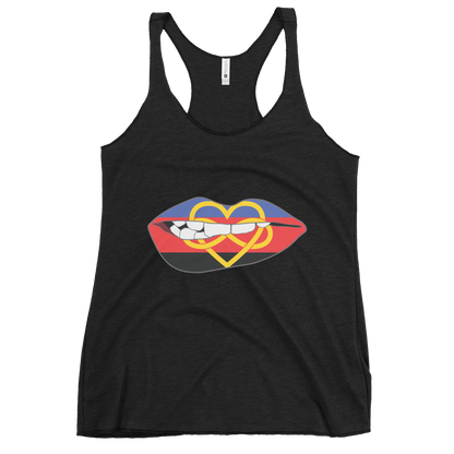 Biting Lips - Polyamory Flag Women's Racerback Tank