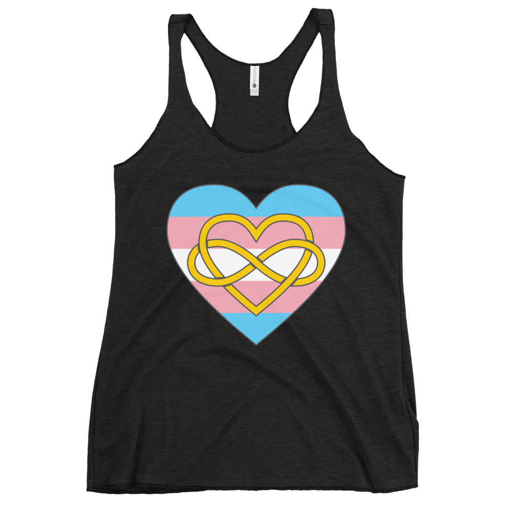 Polyamory Infinity Heart Trans Pride Women's Racerback Tank