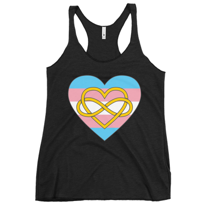 Polyamory Infinity Heart Trans Pride Women's Racerback Tank