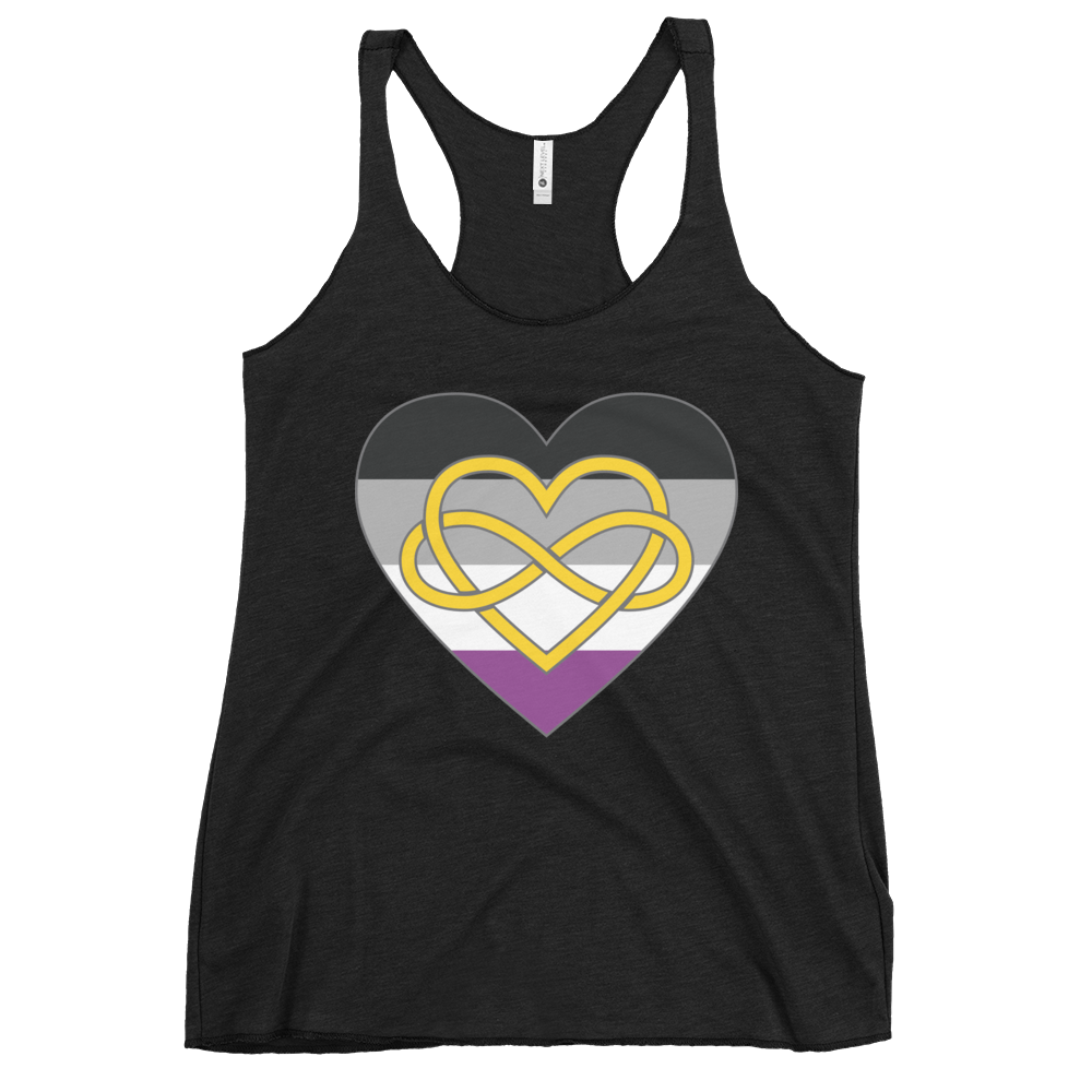 Polyamory Infinity Heart Asexual Pride Women's Racerback Tank