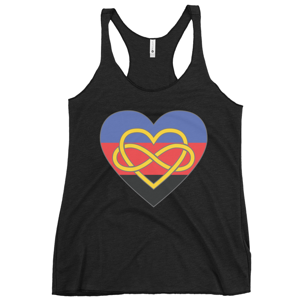 Polyamory Infinity Heart Pride Women's Racerback Tank