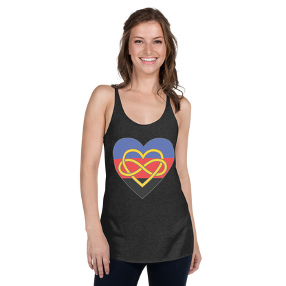 Polyamory Infinity Heart Pride Women's Racerback Tank