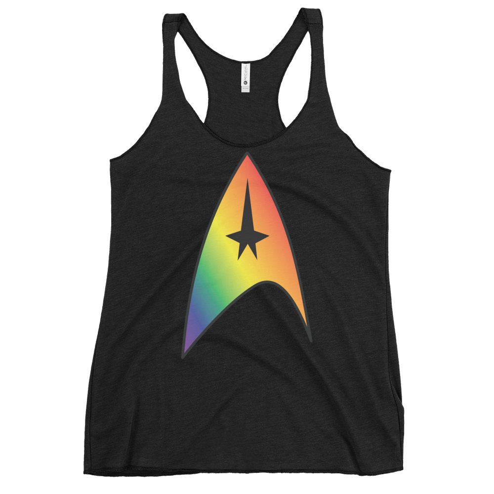 Starfleet Insignia - Rainbow Pride Women's Racerback Tank