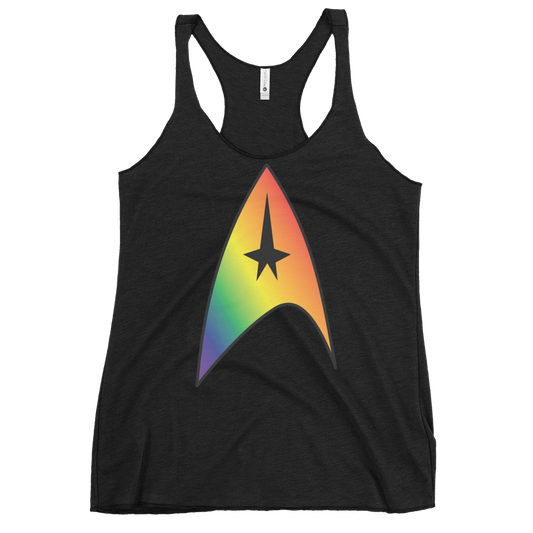 Starfleet Insignia - Rainbow Pride Women's Racerback Tank