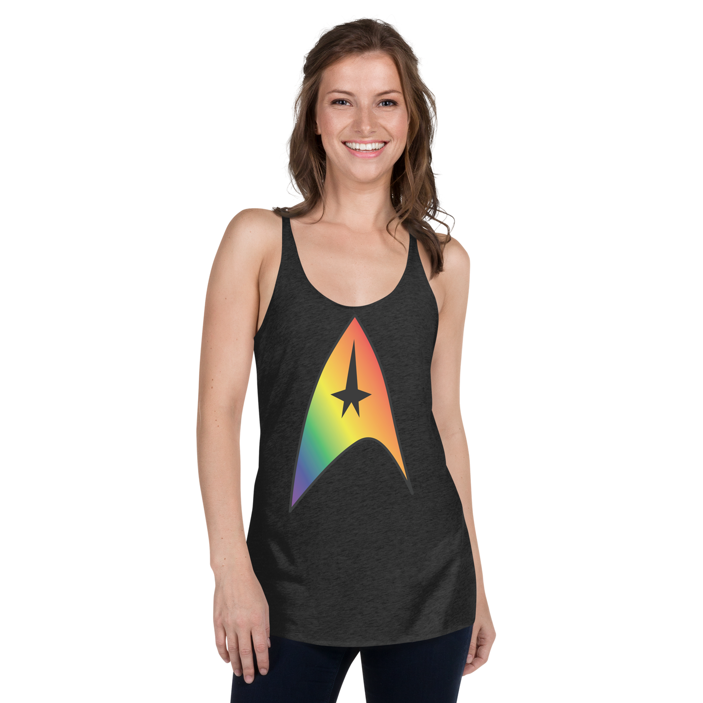 Starfleet Insignia - Rainbow Pride Women's Racerback Tank