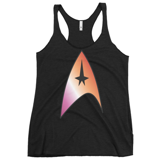 Starfleet Insignia - Lesbian Pride Women's Racerback Tank