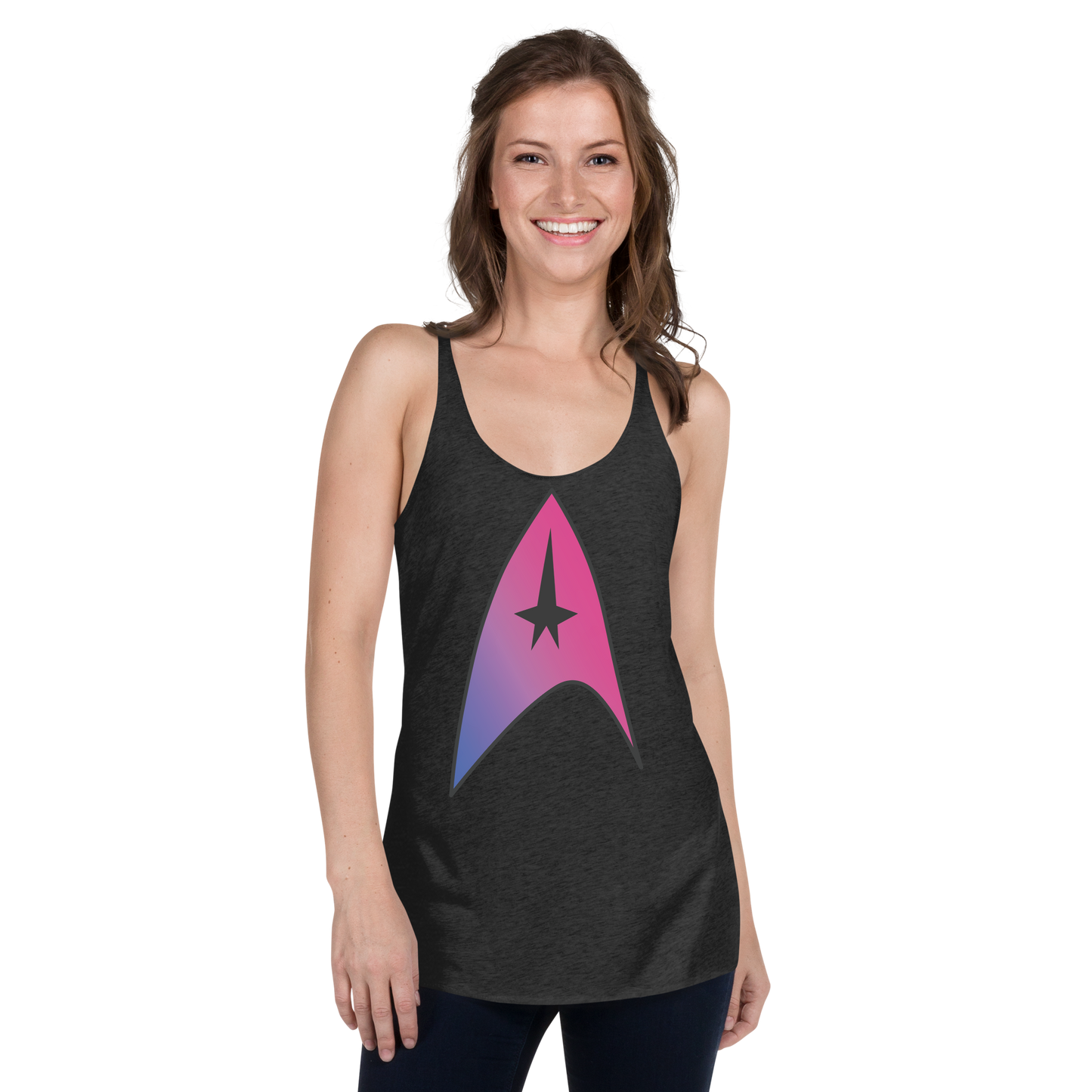 Starfleet Insignia - Bisexual Pride Women's Racerback Tank