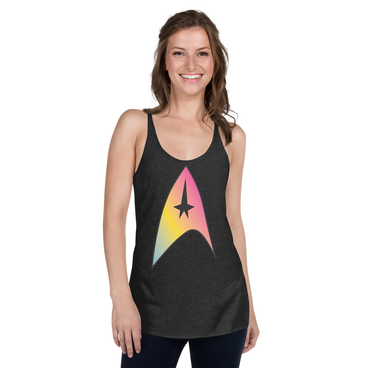 Starfleet Insignia - Pansexual Pride Women's Racerback Tank