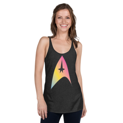 Starfleet Insignia - Pansexual Pride Women's Racerback Tank