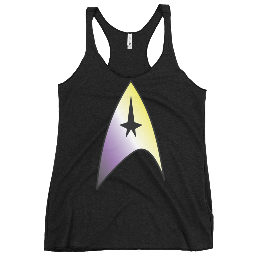 Starfleet Insignia - Non-binary Pride Women's Racerback Tank