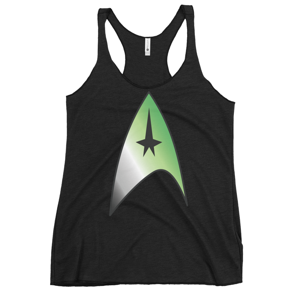 Starfleet Insignia - Aromantic Pride Women's Racerback Tank