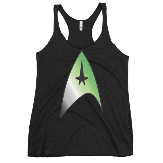 Starfleet Insignia - Aromantic Pride Women's Racerback Tank