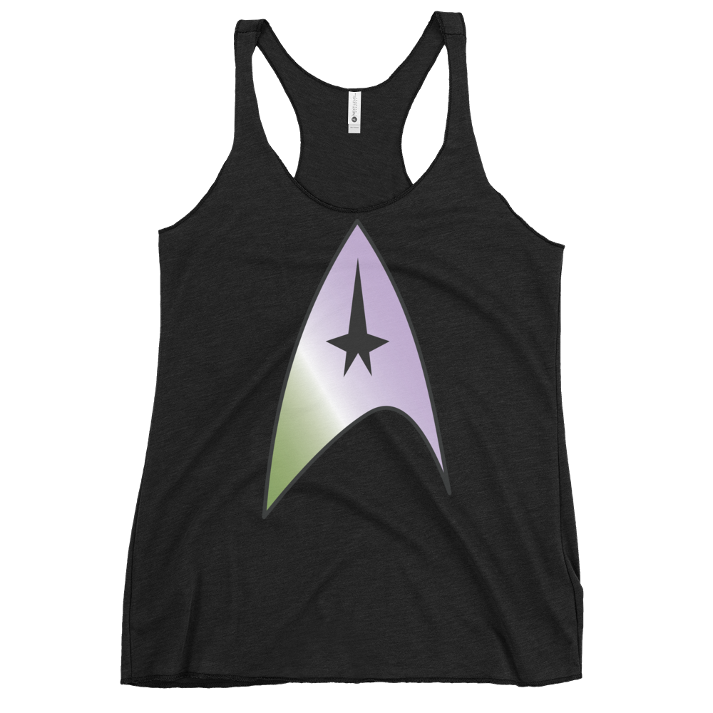 Starfleet Insignia - Genderqueer Pride Women's Racerback Tank