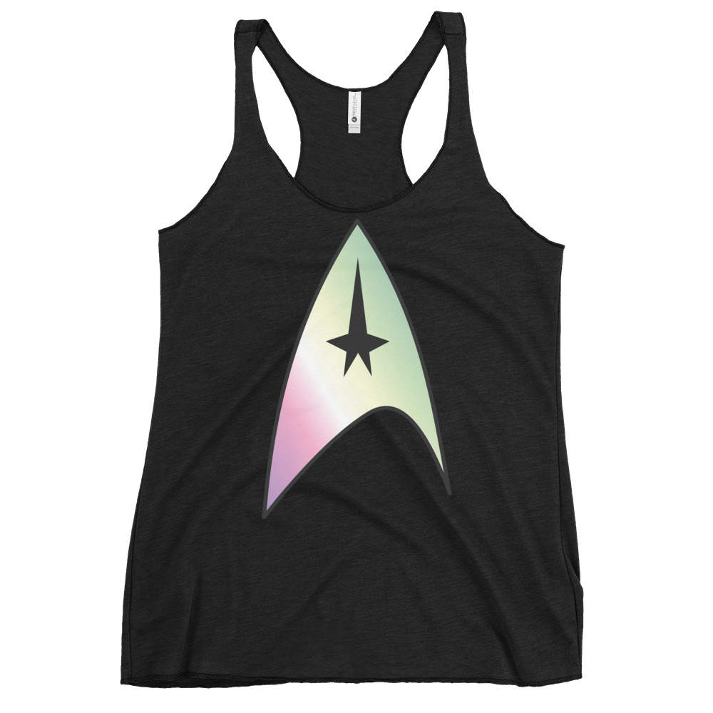 Starfleet Insignia - Genderfae Pride Women's Racerback Tank