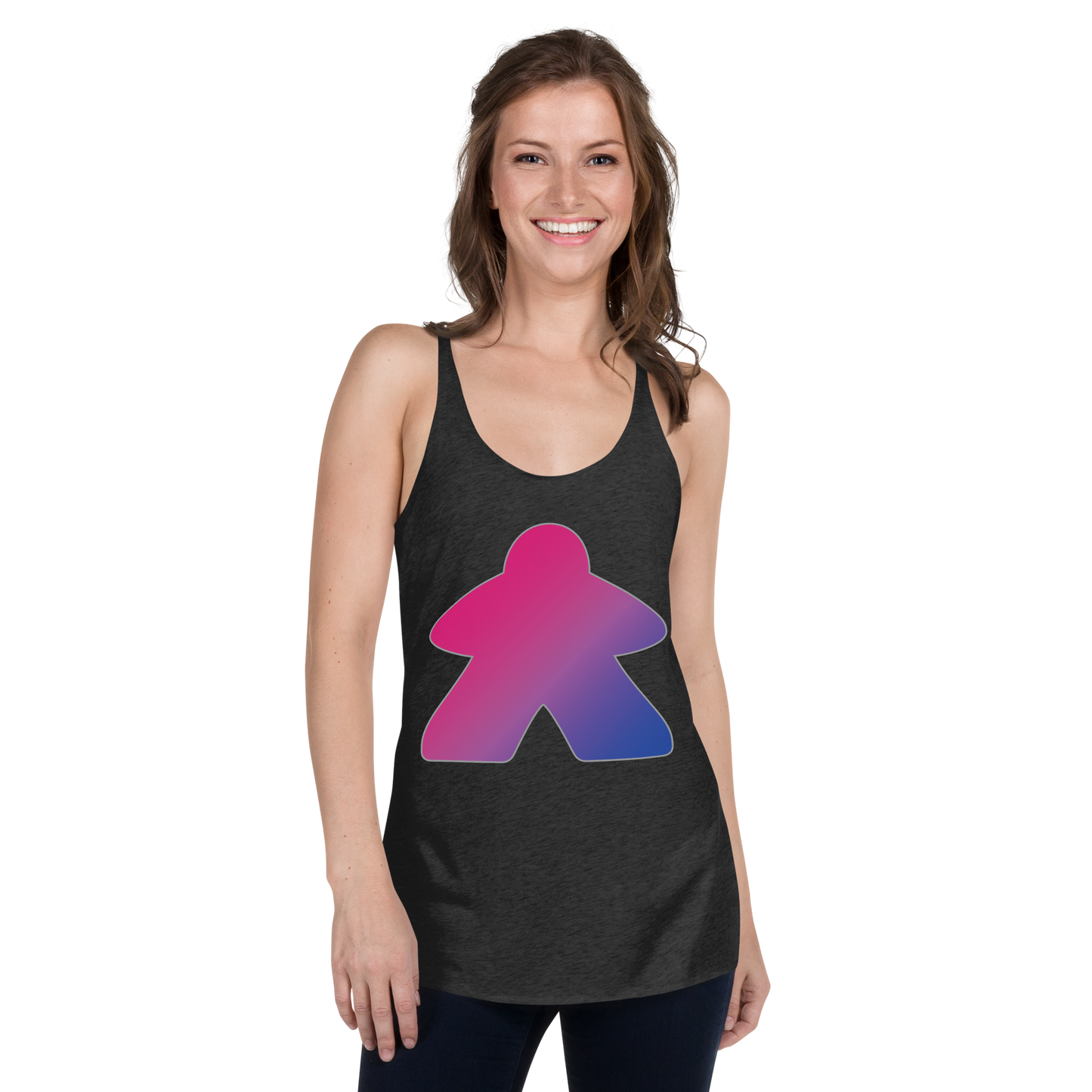 Queerple - Bisexual Pride Women's Racerback Tank