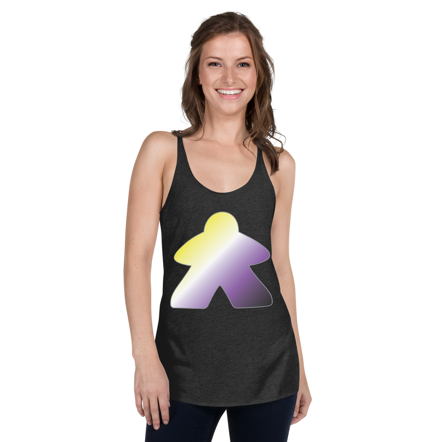 Queerple - Non-binary Pride Women's Racerback Tank