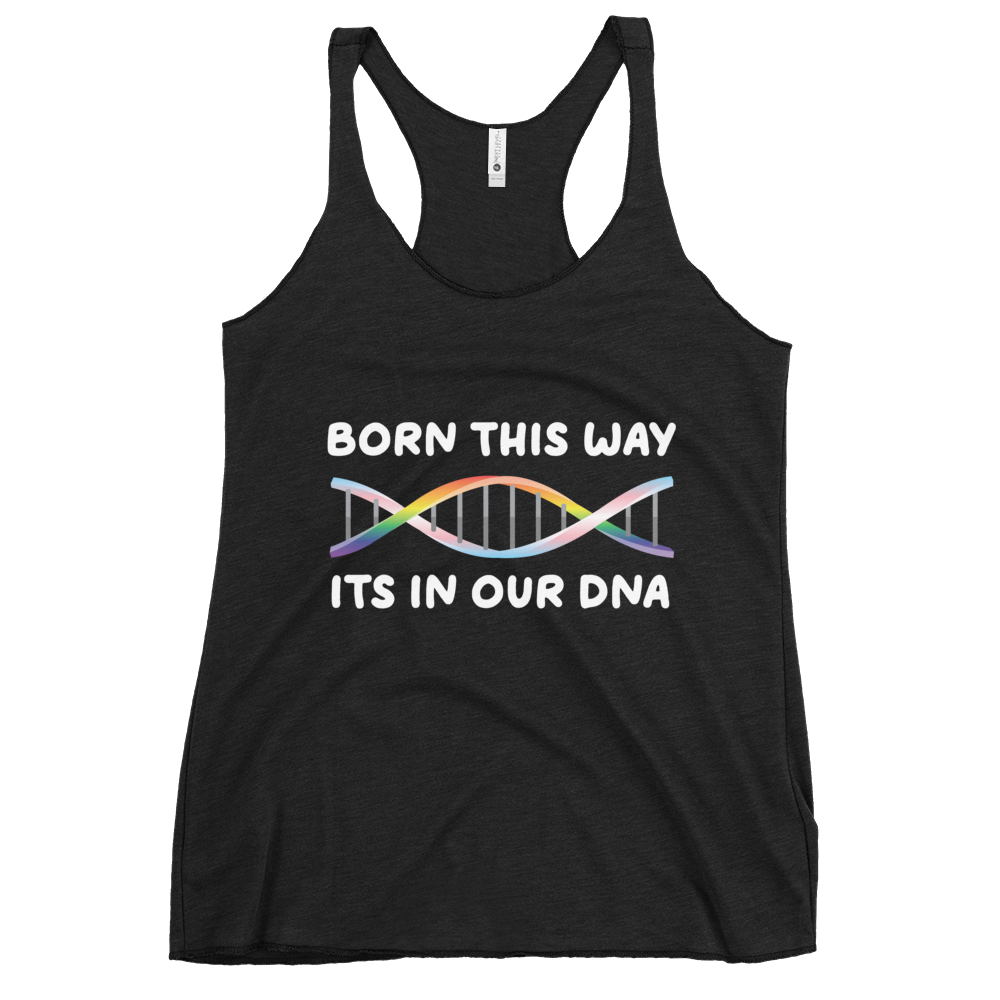 Born This Way - Rainbow/Trans Women's Racerback Tank